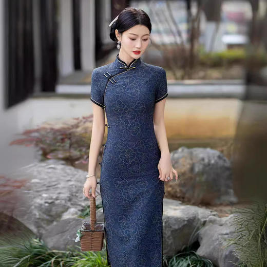 MYFH9010复古国风旗袍改良版高端气质优雅日常可穿 商品图2