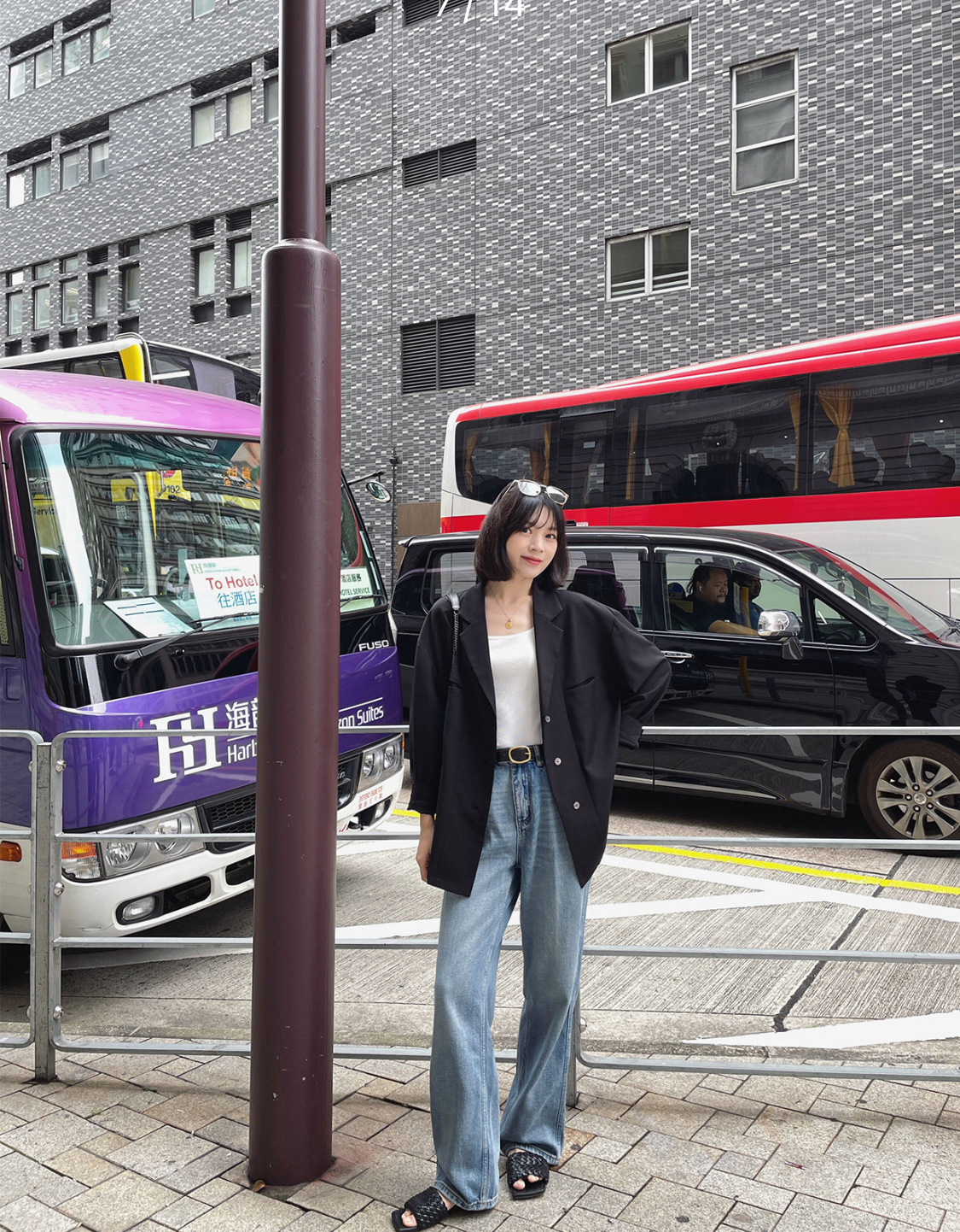 老米优品/bi须夸一夸的汉麻天丝牛仔裤！《宝藏款~~夏日降温拖地牛仔裤》直筒版型巨显高！复古磨白水洗蓝~~YYDS !K230731A