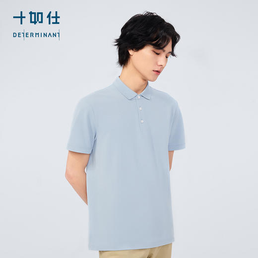 十如仕棉桑蚕丝针织短袖POLO-P23-01 商品图5