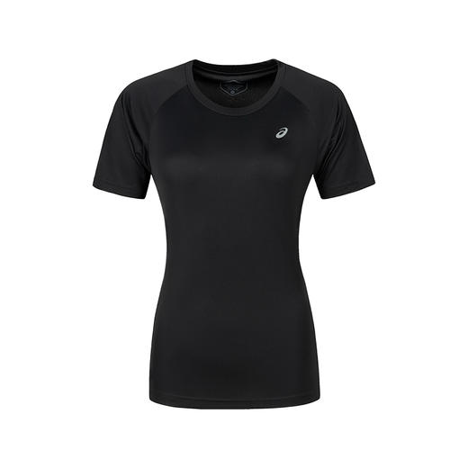 ASICS亚瑟士夜跑女式轻量针织跑步短袖T恤圆领反光印花短袖2012D024-001 商品图7