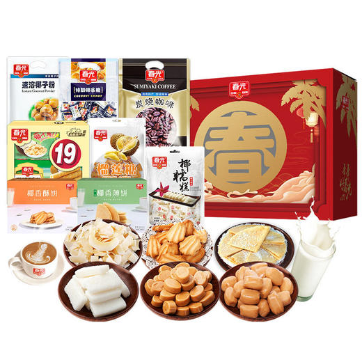 合家欢春字礼盒1736g/8件 多口味送礼礼盒 商品图4