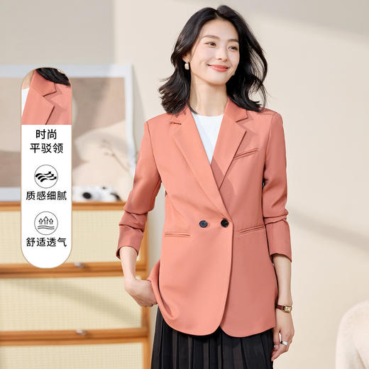 【优雅潮流】罗蒙女士西服简约舒适百搭日常商务通勤西服外套女 商品图6