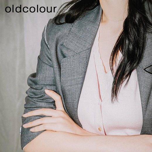 oldcolour西装外套2023春季新款高级感休闲中长款西服女P12048219 商品图1