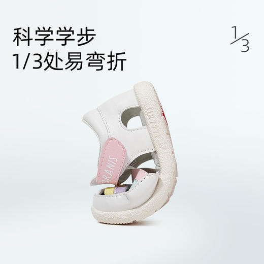 泰兰尼斯夏季婴童段彩虹镂空女童宝宝学步鞋凉鞋T11B3B2677 商品图3