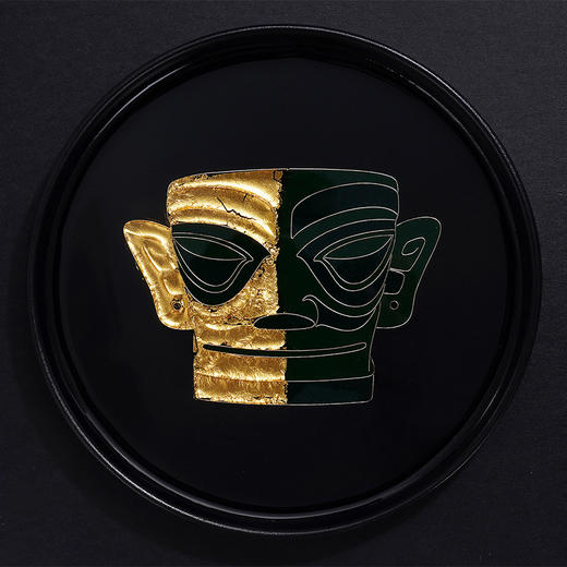 子佩集纯手工制作三星堆系列银花丝金箔珐琅掐丝挂画(含框 手工定制预售 20天出货)大师工坊原创设计2403 商品图7