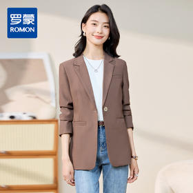 【优雅气质】罗蒙女士西服长袖百搭休闲大众日常商务西服外套女