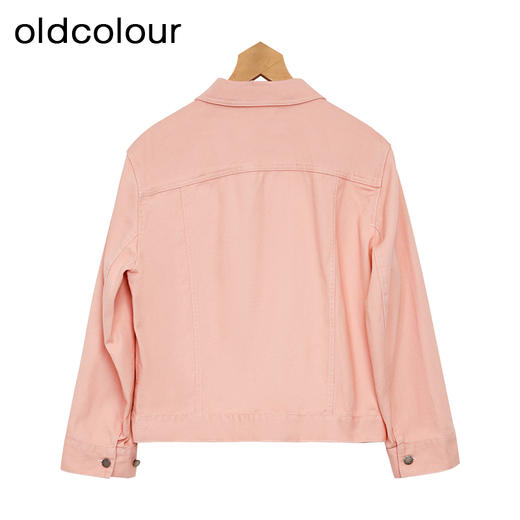 oldcolour短款牛仔外套春季新款气质通勤直筒百搭上衣女P12040410 商品图3
