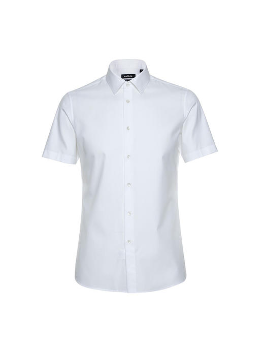 callisto白色纯棉短袖衬衫 STSTS176H 商品图0