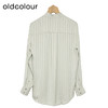 oldcolour条纹衬衫春季新款休闲通勤立领长袖上衣女HP15013509 商品缩略图3