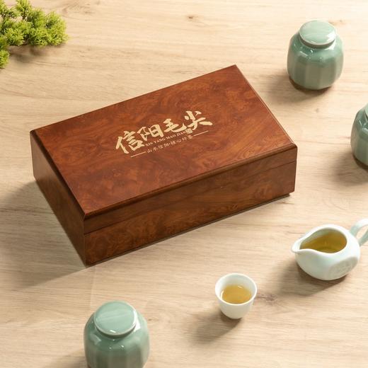 花梨木【木盒.3小瓷毛尖（三两装左右）】65元1套.整箱12套 商品图3