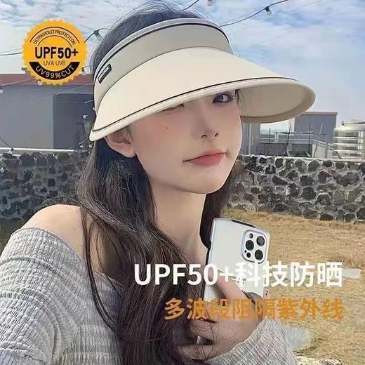 捡漏/低至19.9包邮！【戴出冷白皮！防晒帽可折叠遮阳帽】夏季防晒大檐UPF50+，户外百搭，遮阳显脸小，空顶透气不闷热，堪称隔热小雨伞防晒衣，女防紫外线户外太阳帽子 商品图2