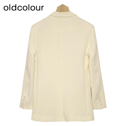 oldcolour米白色西装春季新款简约休闲宽松通勤外套女P11048114 商品图1