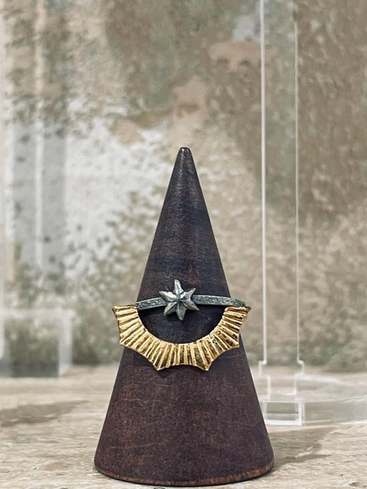 momoko｜gold Halo vs silver Star Ring [戒指] 商品图0