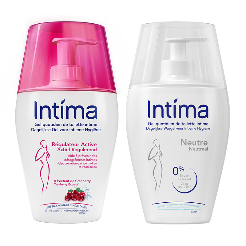 Intima日常+经期护理套装 无香中性200ml+蔓越莓精华200ml(共2瓶装）