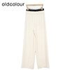 oldcolour纯色休闲裤春季新款高腰松紧阔腿运动长裤女P12073248 商品缩略图3