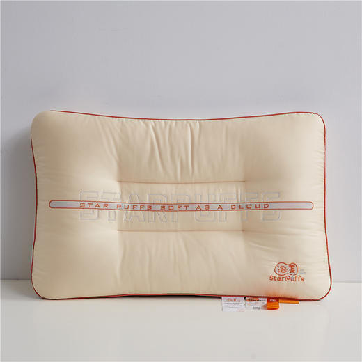 【下架】自然醒星星泡芙枕绵柔枕头刺绣分区护颈枕头护颈椎助睡眠枕芯家用LK 商品图12