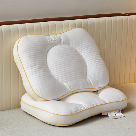 【下架】自然醒天丝棉半圆枕芯枕头助睡眠护颈椎修复颈椎睡眠枕单人防螨星级酒店专用枕头芯LK 商品图1