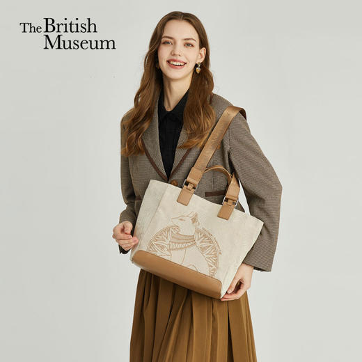 大英博物馆 盖亚·安德森猫系列 手提包托特包单肩包 通勤帆布包 商品图0