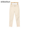 oldcolour高腰修身牛仔裤春季新款复古气质直筒铅笔裤女P12113421 商品缩略图0