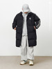 CryingCenter 黑白插肩织带长款可拆卸帽保暖羽绒服 哭喊中心 商品缩略图2