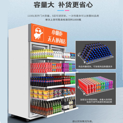 动态识别冷藏售货柜 (1100L立式) 商品图2