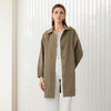 【女士风衣外套】24年春夏新品女士中长款单排扣直筒长袖外套 商品缩略图0