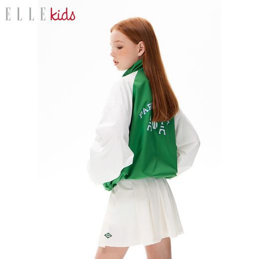 ELLEkids童装 套头防风立领外套男女童2024春季新品户外运动上衣 商品图3