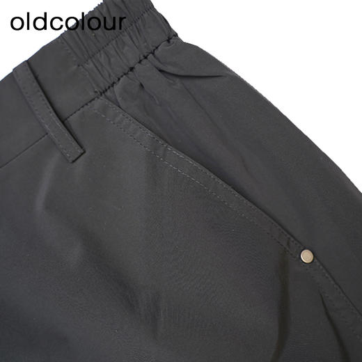 oldcolour灰色半身裙春季新款美式复古气质休闲长裙女P12063233 商品图4