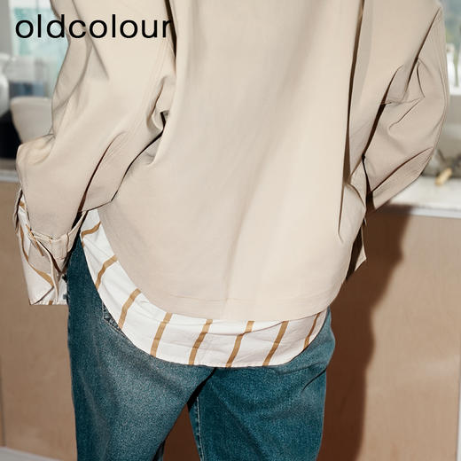 oldcolour短款风衣外套2023春季文艺气质休闲上衣女GP11047602 商品图4
