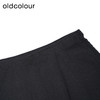 oldcolour黑色半身裙春季新款高腰复古A字显瘦中长裙女P11064408 商品缩略图2