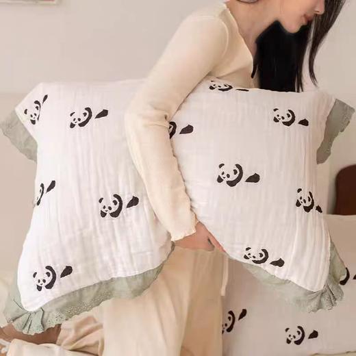 枕巾纯棉花边枕巾 商品图1