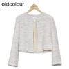 oldcolour小香风外套春季新款直筒通勤OL圆领短款上衣女P12041232 商品缩略图0