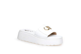 豪麟名鞋奥莱CESARE CASADEI女鞋羊皮革凉拖C40439L白色  原价5260元