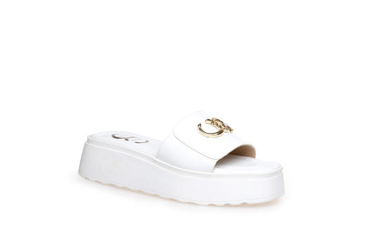 豪麟名鞋奥莱CESARE CASADEI女鞋羊皮革凉拖C40439L白色  原价5260元 商品图0