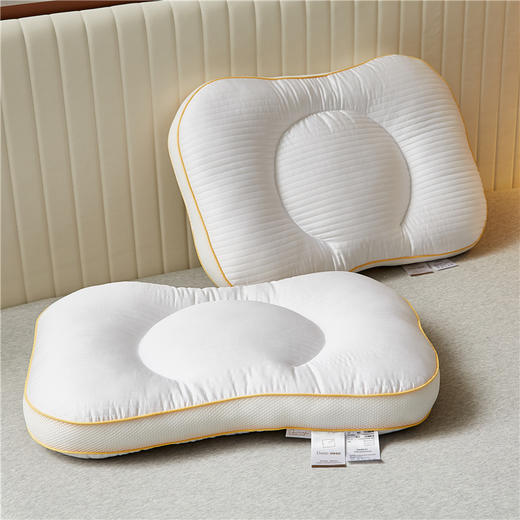 【下架】自然醒天丝棉半圆枕芯枕头助睡眠护颈椎修复颈椎睡眠枕单人防螨星级酒店专用枕头芯LK 商品图0