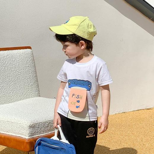 儿童t恤夏季薄款宝宝短袖上衣小童卡通动物衣服夏装半袖儿童体恤a 商品图3