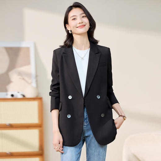 【时尚潮流】罗蒙女士西服后摆开叉简约休闲大众日常西服外套女 商品图4