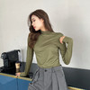 【69.9/任选5件！】无痕纯色打底衫新款，堆堆领上衣时尚养肤衣空调衫，防嗮衣慵懒宽松感-lm！ 商品缩略图3
