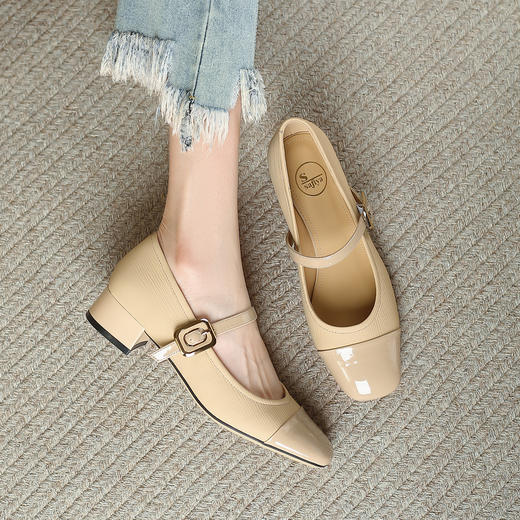 品质好货| Safiya/索菲娅2024新款春季法式百搭深口玛丽珍单鞋 SF41111708 商品图7