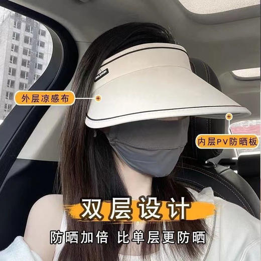 捡漏/低至19.9包邮！【戴出冷白皮！防晒帽可折叠遮阳帽】夏季防晒大檐UPF50+，户外百搭，遮阳显脸小，空顶透气不闷热，堪称隔热小雨伞防晒衣，女防紫外线户外太阳帽子 商品图0