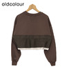 oldcolour短款卫衣春季新款设计感拼接圆领长袖上衣女P12024403 商品缩略图3