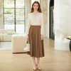 famecoco垂感易打理百褶裙女士优雅a字长款半身裙FAC1HA029 商品缩略图1