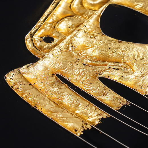 子佩集纯手工制作三星堆系列银花丝金箔珐琅掐丝挂画(含框 手工定制预售 20天出货)大师工坊原创设计2403 商品图6