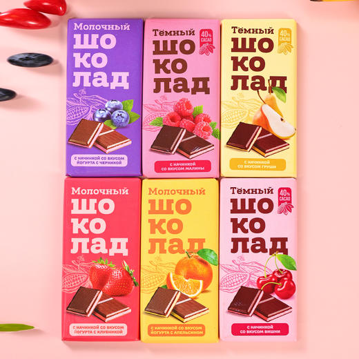 IZP酸奶口味巧克力80g/块多种水果口味可选（绥芬河发货） 商品图2