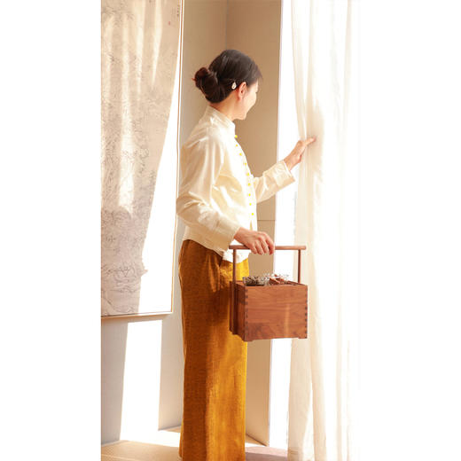 【抖音专属】立领小衫（23710155-凝脂） 商品图1