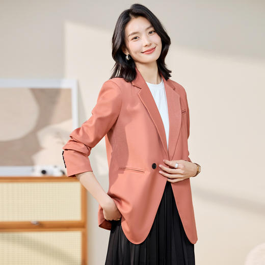 【优雅潮流】罗蒙女士西服简约舒适百搭日常商务通勤西服外套女 商品图2
