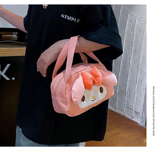 【小仙女必备】轻奢可爱化妆包，小手提，大收纳，化妆文具，乐翻天！可爱毛绒包！ 商品图2