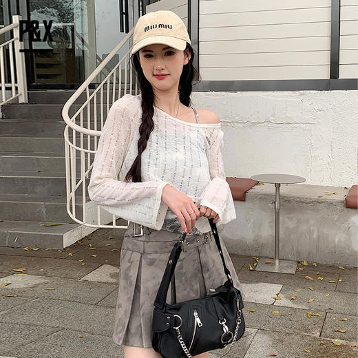 P&X设计师女装 气质法式百搭时尚三件套装短裙 824214263 花色 商品图2