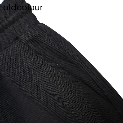 oldcolour黑色高腰半身裙春季新款松紧A字显瘦中长裙女GP11063614 商品图3