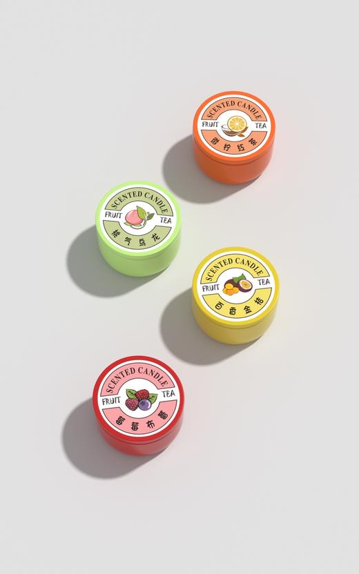 AL美通香薰蜡烛无烟椰蜡室内持久茶果微甜礼盒果茶香味蜡烛香氛 商品图1